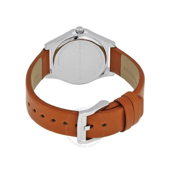MARC BY MARC JACOBS White Dial Light Brown Leather Strap Ladies Watch MBM1373 - Picture 3 of 9